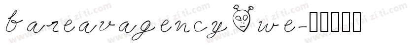 bareauagency we字体转换